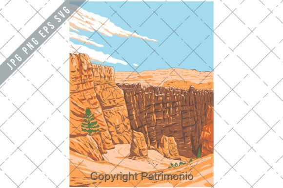 Bryce Canyon National Park Ukiyo-e WPA