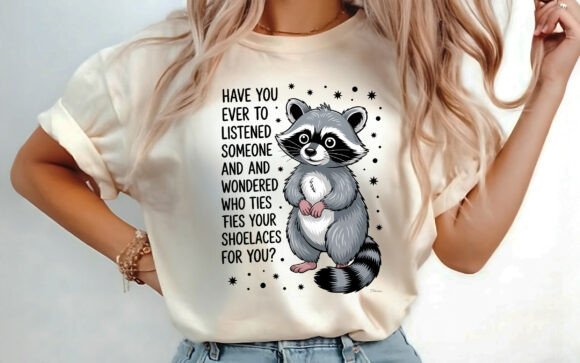 Funny Raccoon Sarcastic Shirt Design PNG Review
