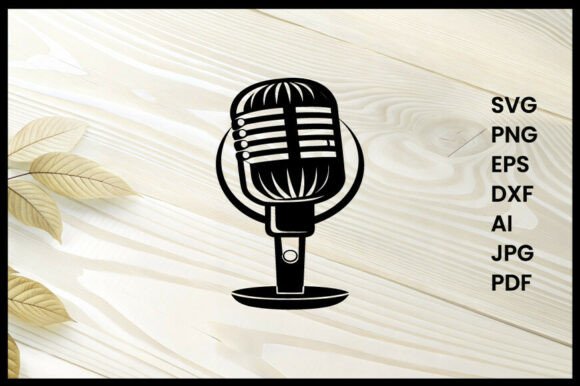 Microphone Silhouette Illustration Review
