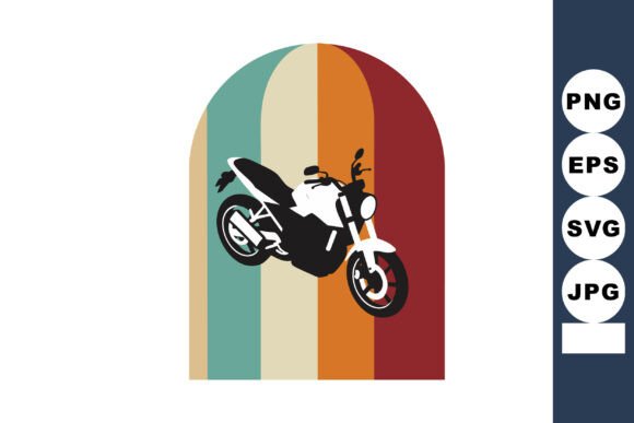 Motorcycle Silhouette with Retro Vintage Review