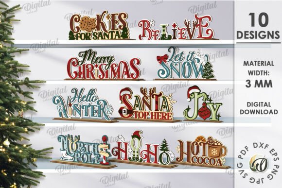 Retro Christmas Stand Decors Bundle Review