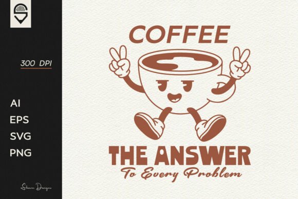 Retro Coffee Cup Character Design Review