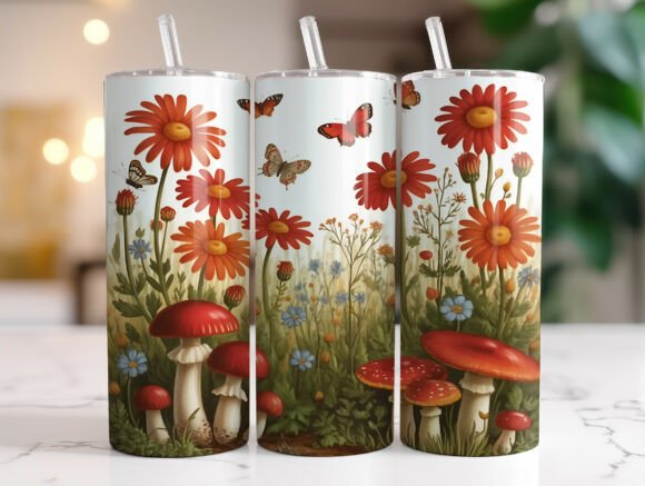 Retro Mushroom Psychedelic Tumbler Wrap Review