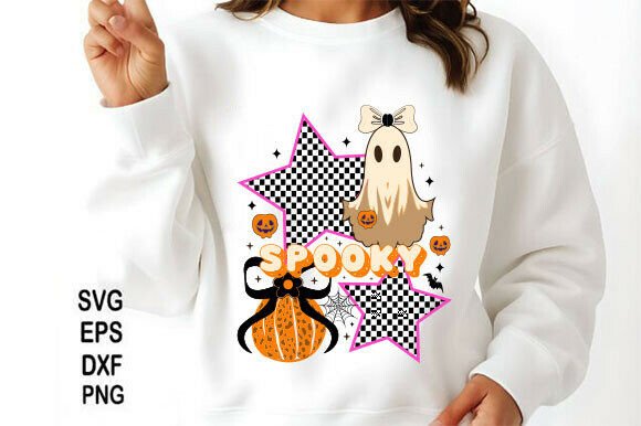 Retro Spooky Ghost PNG Review: A Designer’s Take on Cute Halloween Embroidery