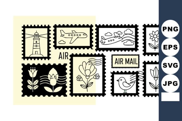 Vintage Air Mail Stamp Embroidery Review