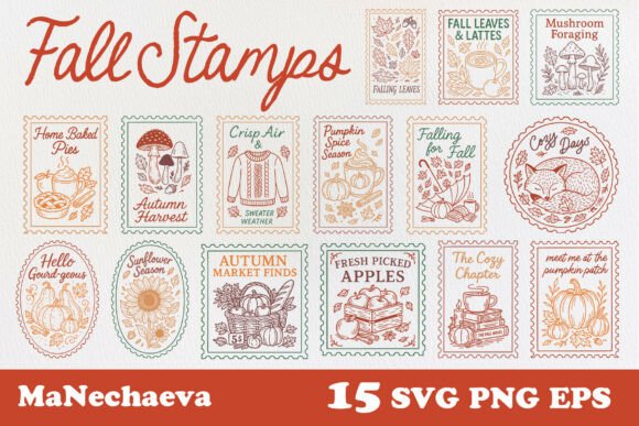 Vintage Fall Stamp SVG Bundle Review
